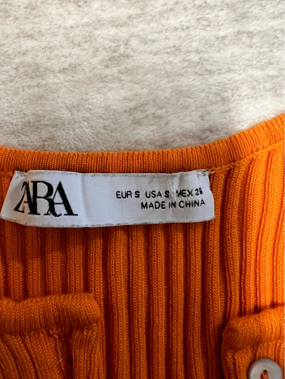Zara🧡✴️🍊 Ribbed Button-Front Tank Top - Picture 6 of 6